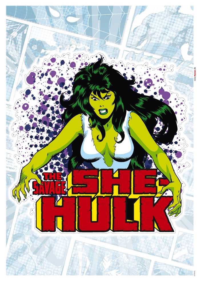 Sticker mural She-Hulk Comic Classic