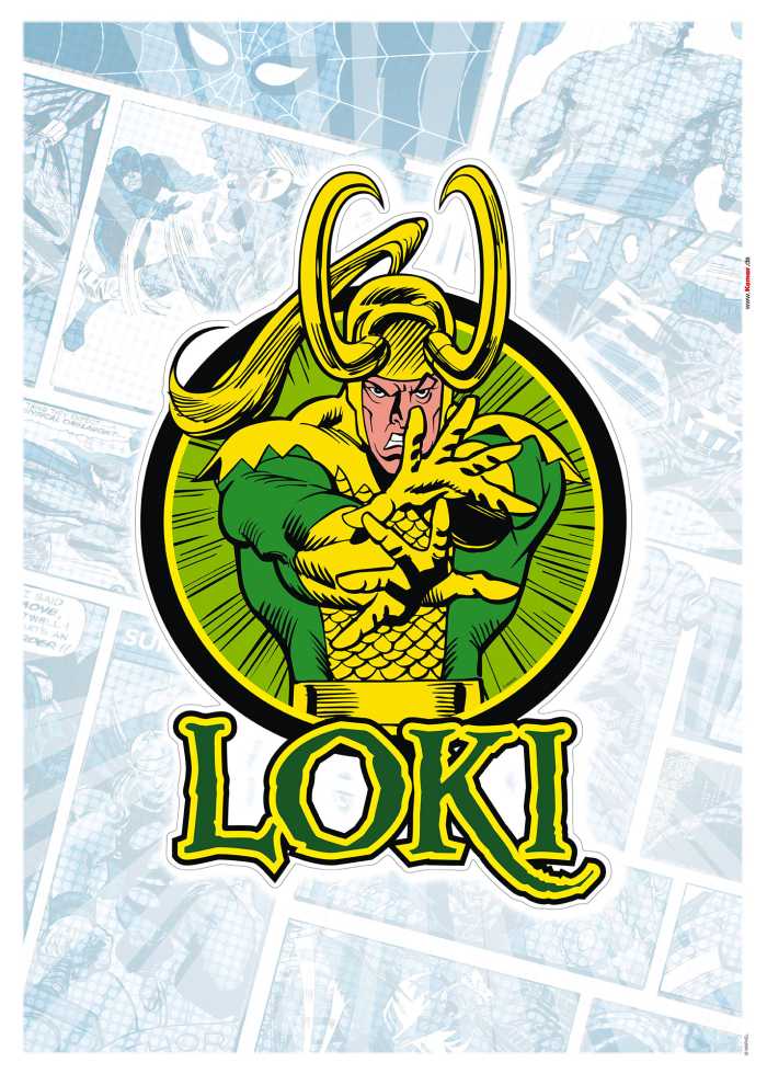 Sticker mural Loki Comic Classic