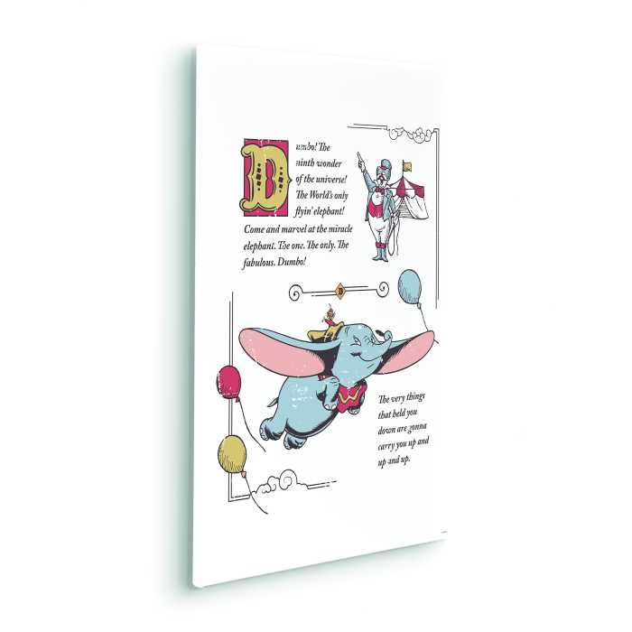 Tableau intissé Dumbo the Flying Elephant
