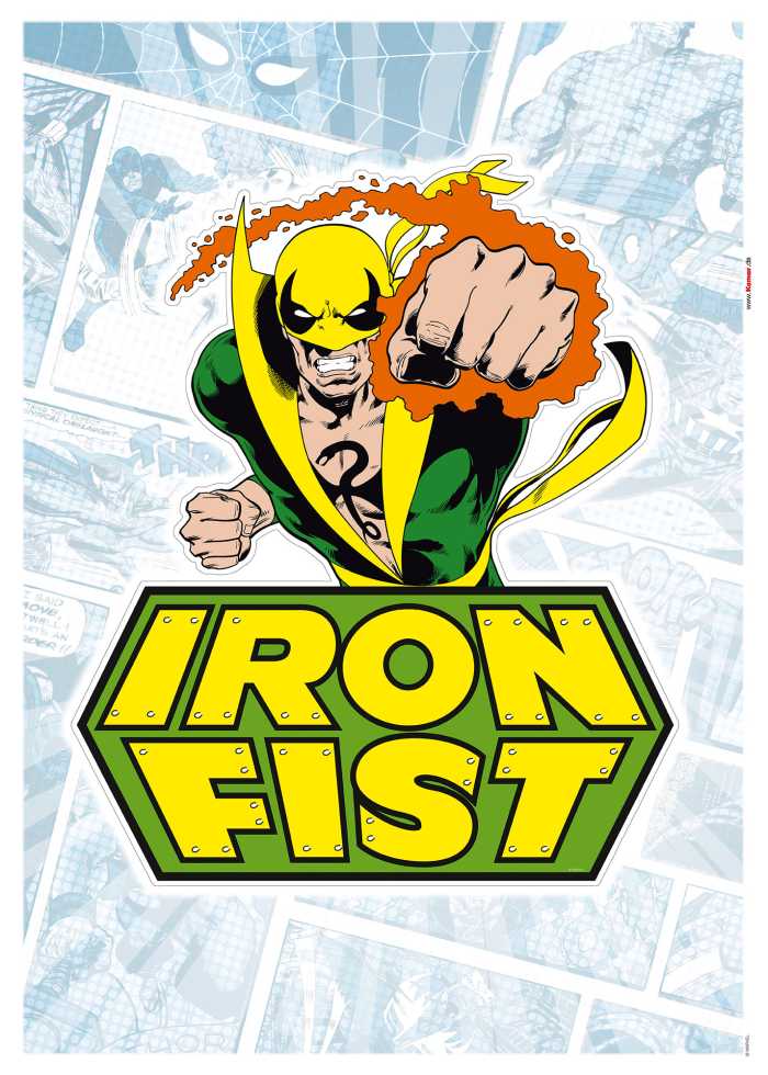 Sticker mural Iron Fist Comic