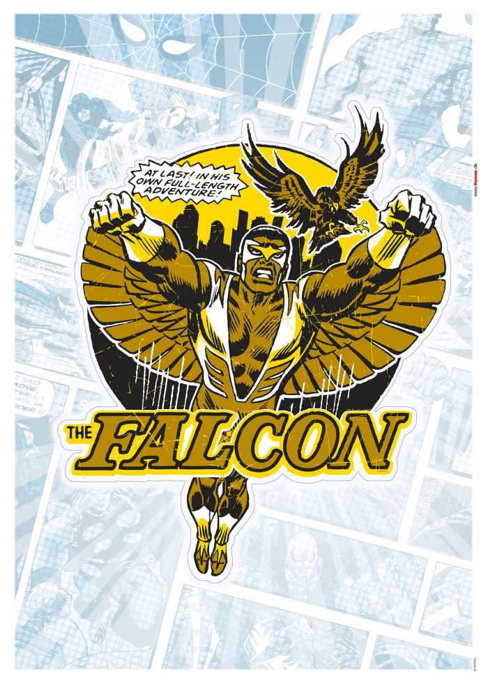 Sticker mural Falcon Gold Comic Classic