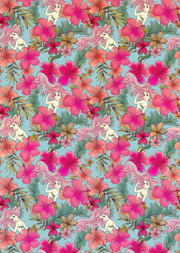 Photo murale intissé impression numérique Ariel - Pink Flower