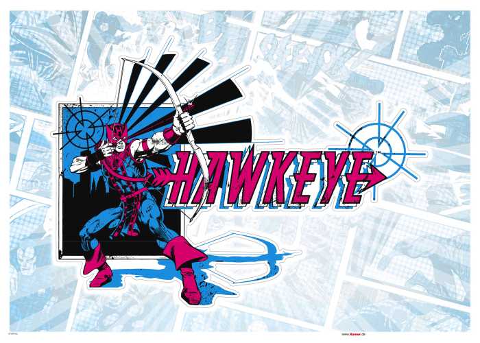 Sticker mural Hawkeye Comic Classic