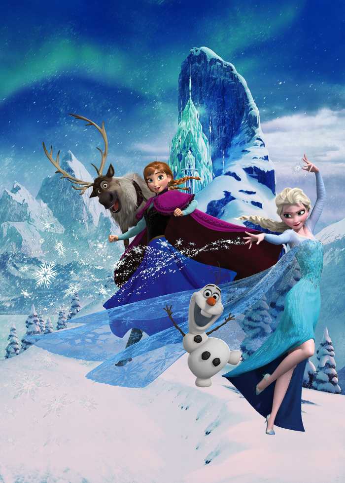 Photo murale intissé impression numérique Frozen Elsas Magic