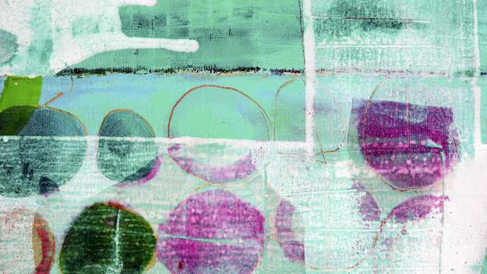 Photo murale intissé impression numérique Cells Wrapping mint