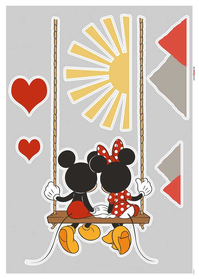 Sticker mural Mickey Swing