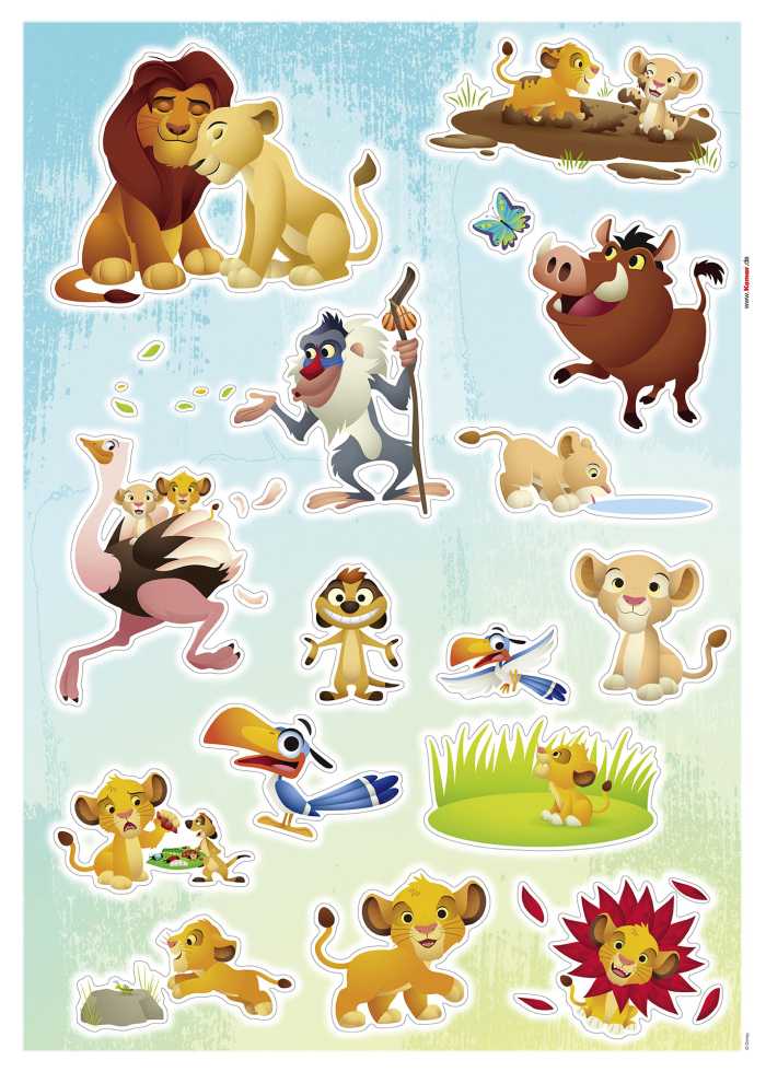 Sticker mural Lion King Wildlife