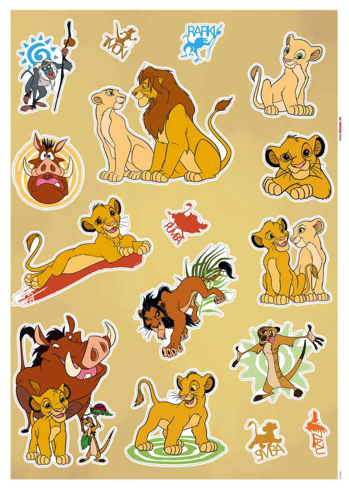 Sticker mural Lion King Circle of Life