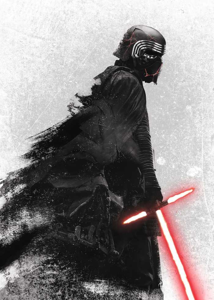 Photo murale intissé impression numérique Star Wars Kylo Vader Shadow