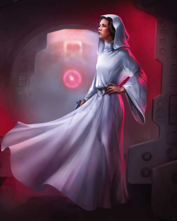 Photo murale intissé impression numérique Star Wars Classic Leia
