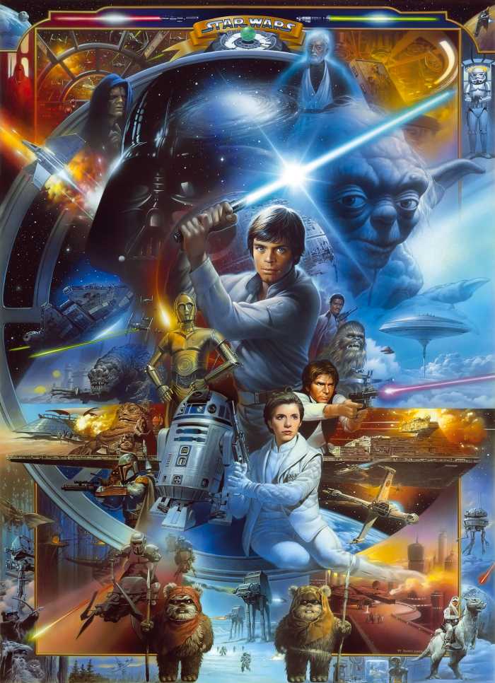 Photo murale Star Wars Luke Skywalker Collage