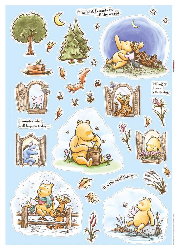 Sticker mural Winnie the Pooh Adventures