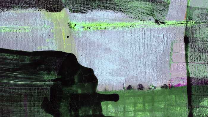 Photo murale intissé impression numérique Dawn Breaking bleu-darkgreen