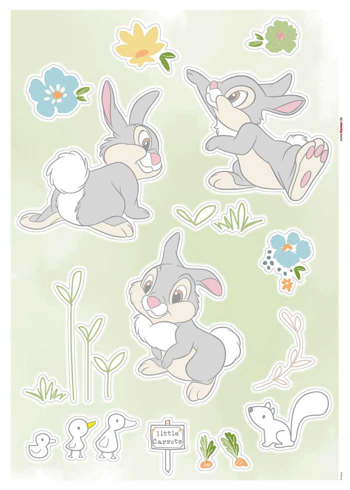 Sticker mural Thumper in the Garden