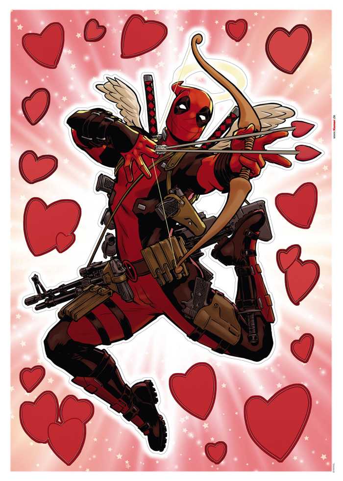Sticker mural Deadpool Lovepool