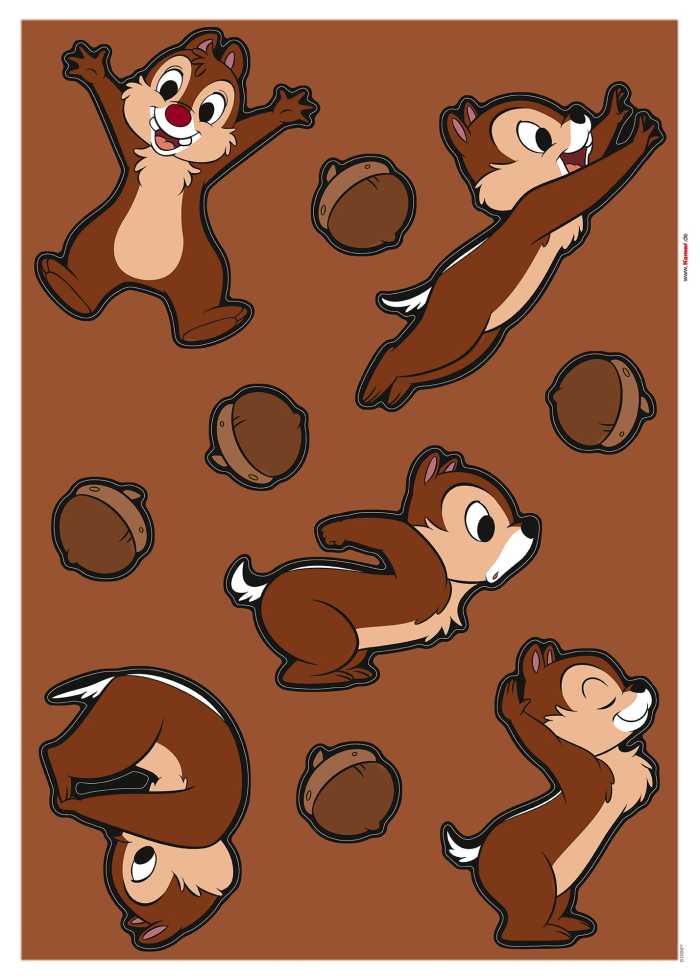 Sticker mural Chip 'n' Dale Hazelnut Hunt