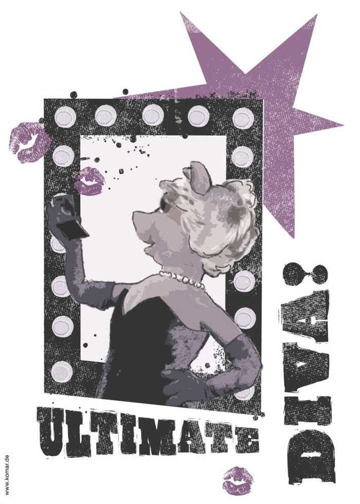 Sticker mural Ultimate Diva