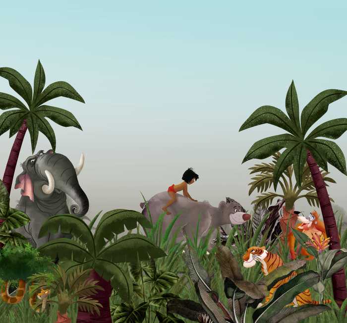 Photo murale intissé impression numérique Jungle Book