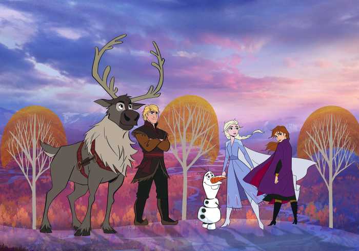 Photo murale intissé impression numérique Frozen Autumn Forest