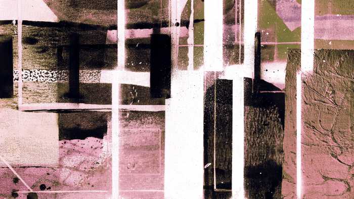 Photo murale intissé impression numérique Cuboids Linedup darkrose