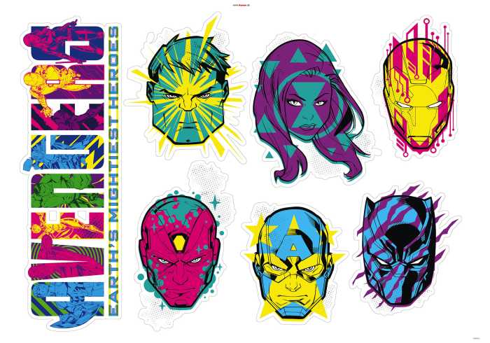 Sticker mural Avengers Mightiest Heroes