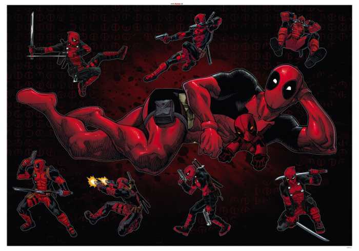 Sticker mural Deadpool Posing
