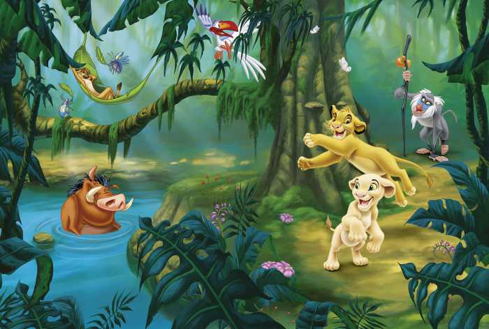 Photo murale intissé Simba and Friends
