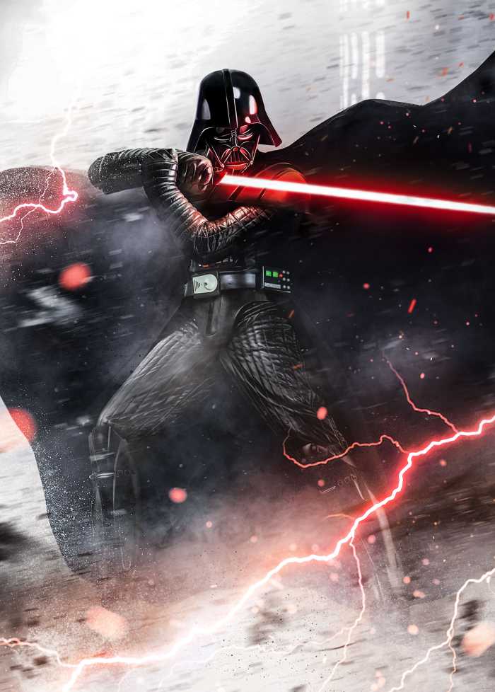 Photo murale intissé impression numérique Star Wars Vader Dark Forces