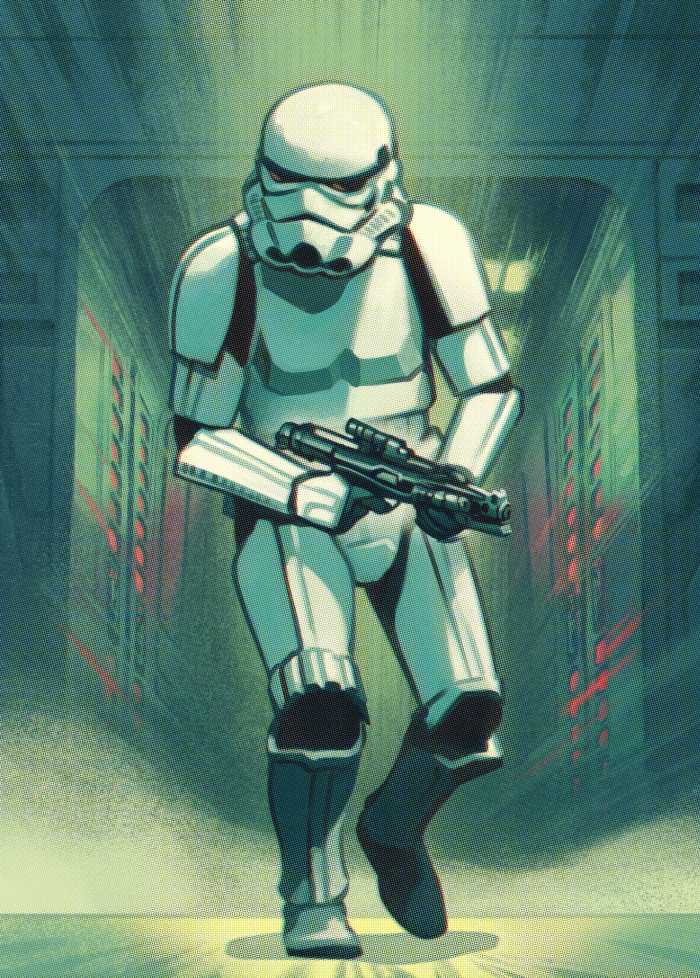 Photo murale intissé impression numérique Mandalorian Stormtrooper Print