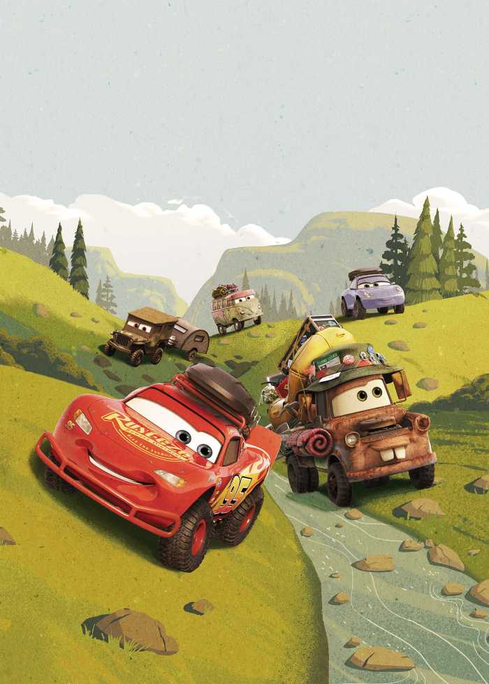 Photo murale intissé impression numérique Cars Camping