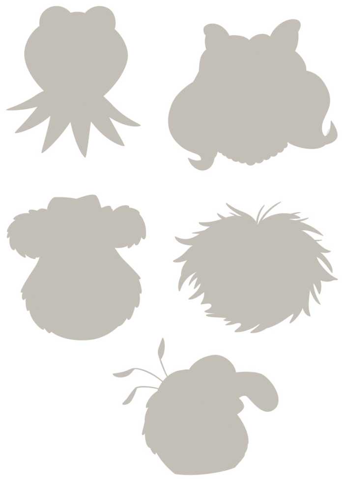Sticker mural Muppets