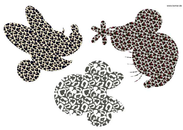 Sticker mural Minnie Art