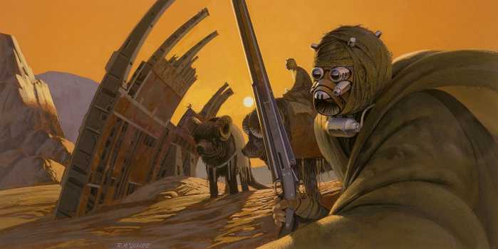 Photo murale intissé impression numérique Star Wars Classic RMQ Tusken