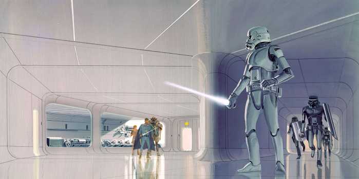 Photo murale intissé impression numérique Star Wars Classic RMQ Stormtrooper Hallway