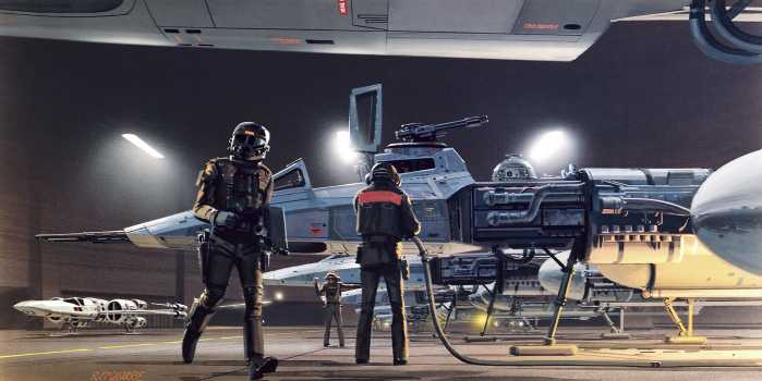 Photo murale intissé impression numérique Star Wars Classic RMQ Yavin Y-Wing