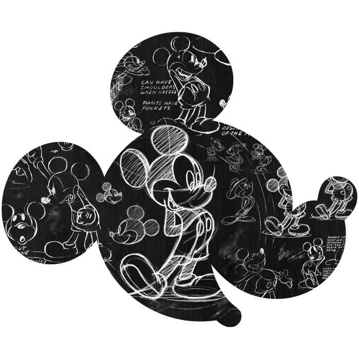 Sticker mural Mickey Head Illustration