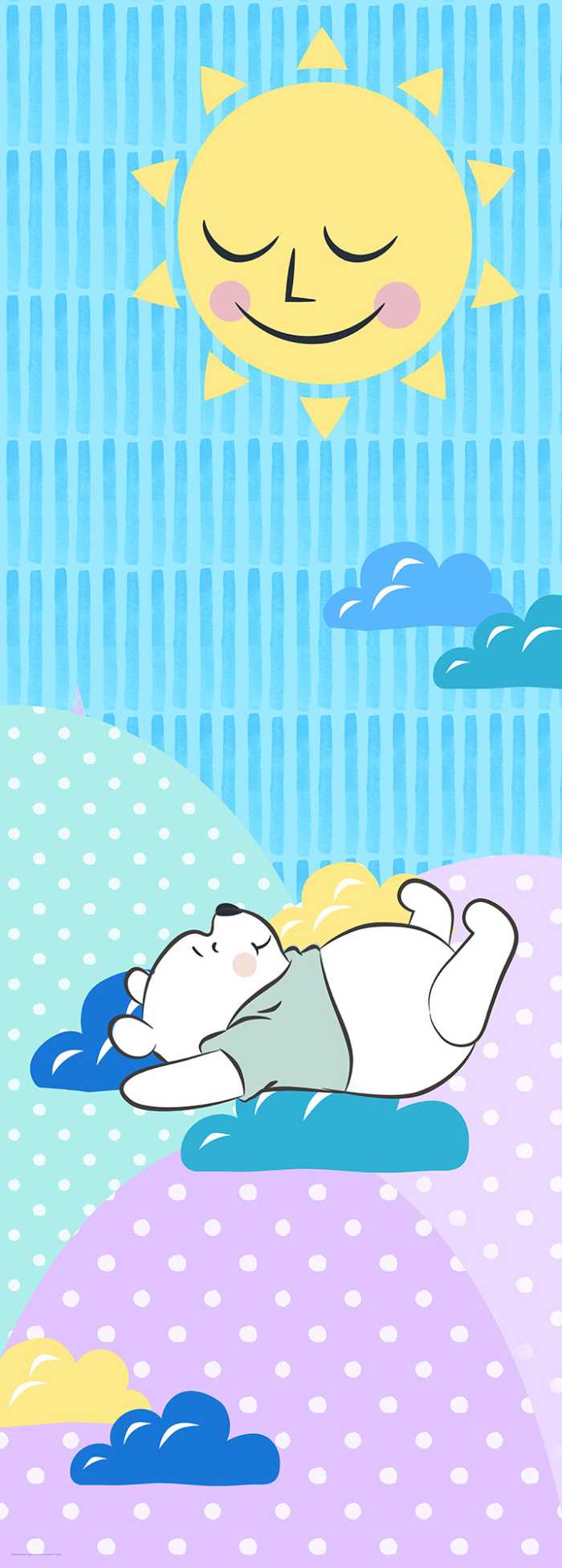 Photo murale intissé impression numérique Winnie the Pooh Take a Nap