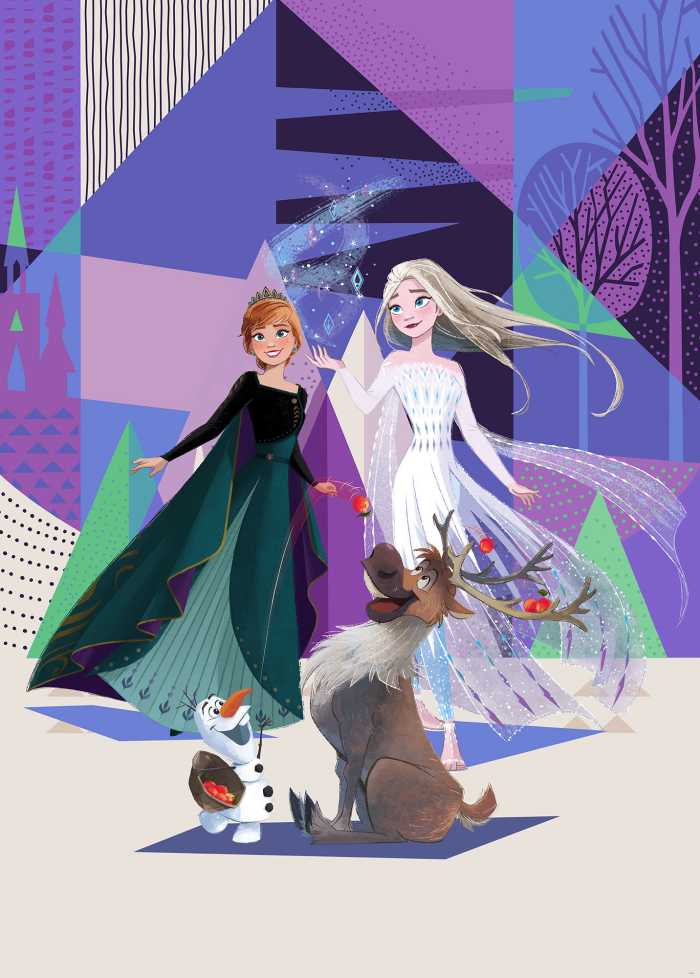 Photo murale intissé impression numérique Frozen Abstract Arendelle