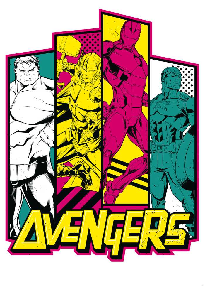Photo murale intissé impression numérique Avengers Flash