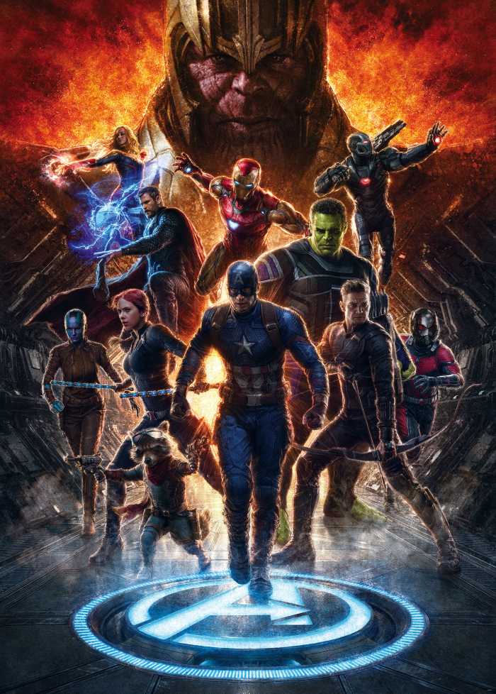 Photo murale intissé impression numérique Avengers vs Thanos