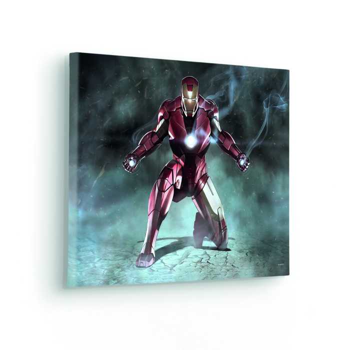 Tableau intissé Iron Man Charging