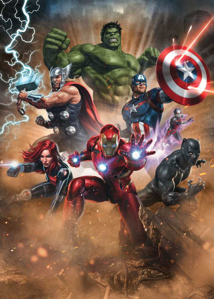 Photo murale intissé impression numérique Avengers Superpower