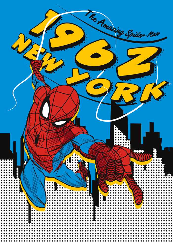 Photo murale intissé impression numérique Spider-Man 1962
