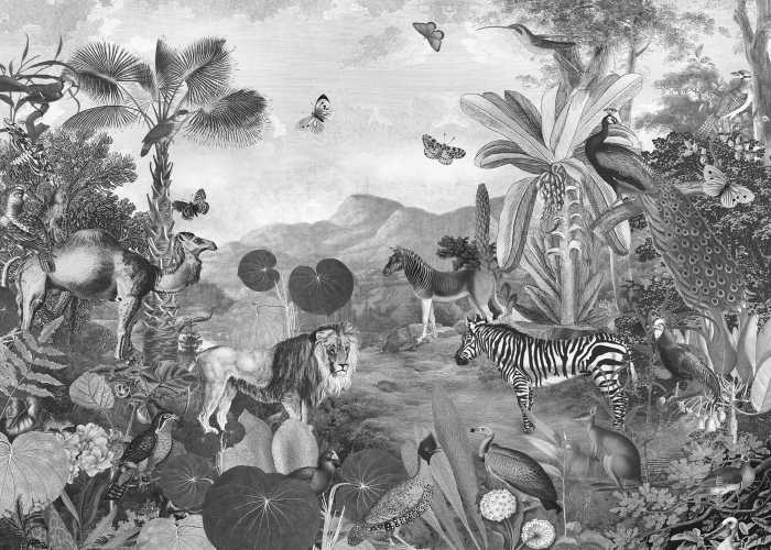 Photo murale intissé impression numérique Flora and Fauna