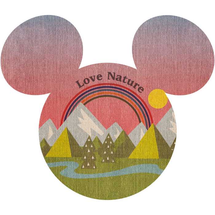 Sticker mural Mickey Head Summer Hike