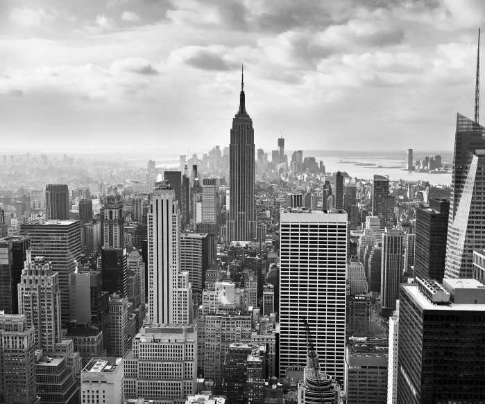 Photo murale intissé impression numérique NYC Black and White