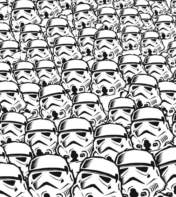 Photo murale intissé impression numérique Star Wars Stormtrooper Swarm