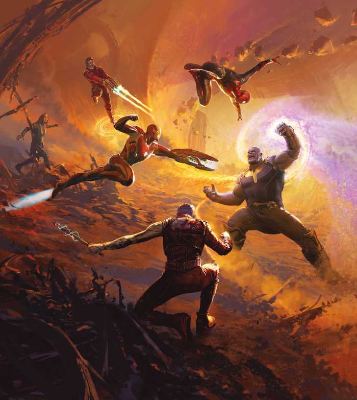 Photo murale intissé impression numérique Avengers Epic Battle Titan