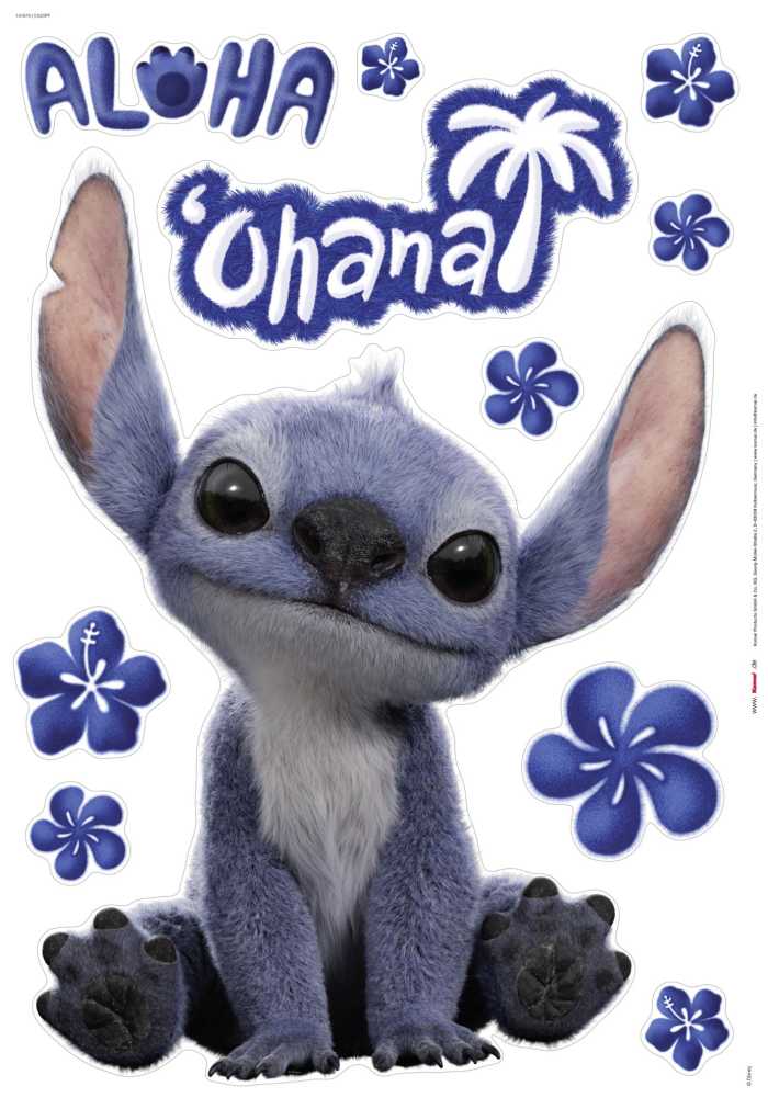 Sticker mural Disney Lilo and Stitch Live Action Ohana