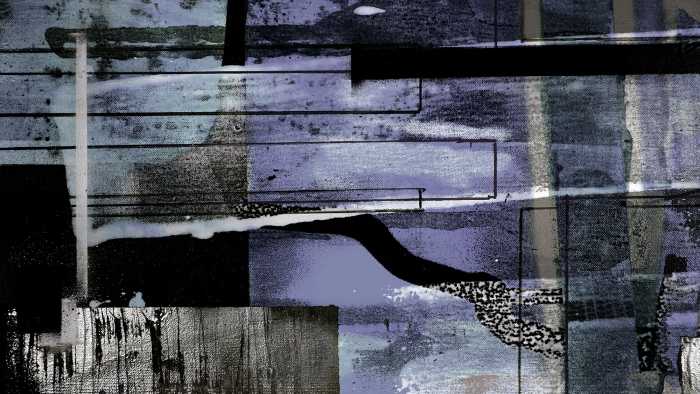 Photo murale intissé impression numérique Branche Dipping darkgrey